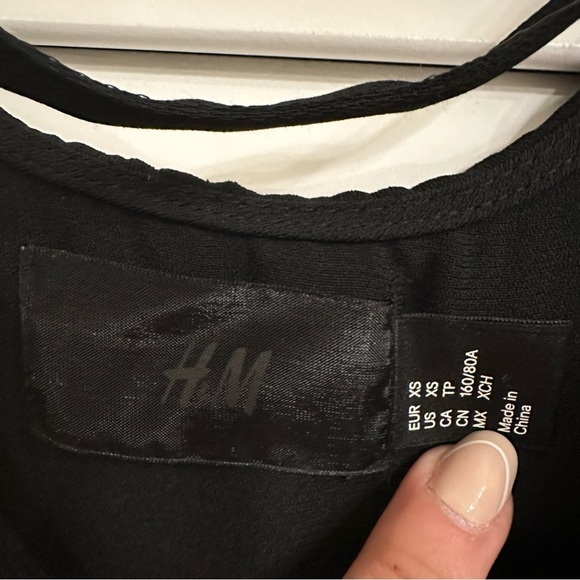 H&M Black Studded Dressy Top - Picture 5 of 6